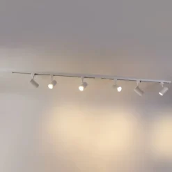 Modern railsysteem met 6 spots wit 1-fase 200cm - Iconic Jeana