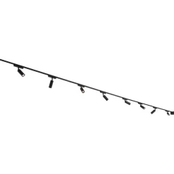 Modern railsysteem met 8 spots zwart 1-fase - Magnetic Samson