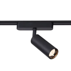 Modern railsysteem met 8 spots zwart 1-fase - Magnetic Samson