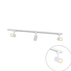 Modern railsysteem met 3 spots wit 1-fase- Iconic Jeana
