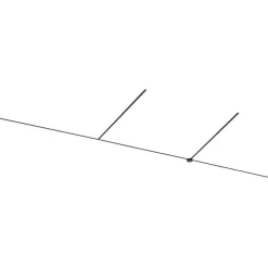 Modern railsysteem zwart 1-fase 1000 cm met ronde voeding - Magnetic