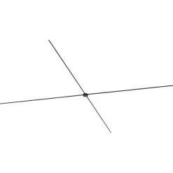 Modern railsysteem zwart 1-fase 1000 cm met ronde voeding - Magnetic