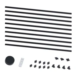 Modern railsysteem zwart 1-fase 1000 cm met ronde voeding - Magnetic