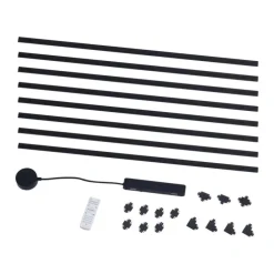 Modern railsysteem zwart 1-fase 800 cm - Magnetic