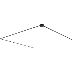 Modern railsysteem zwart 1-fase 600 cm met ronde voeding - Magnetic