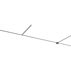 Modern railsysteem zwart 1-fase 600 cm met ronde voeding - Magnetic