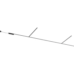Modern railsysteem zwart 1-fase 600 cm - Magnetic