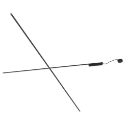 Modern railsysteem zwart 1-fase 600 cm - Magnetic