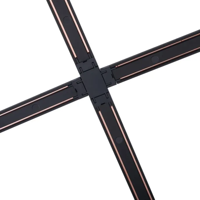 Modern railsysteem zwart 1-fase 600 cm - Magnetic