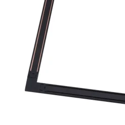 Modern railsysteem zwart 1-fase 600 cm - Magnetic