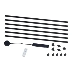 Modern railsysteem zwart 1-fase 600 cm - Magnetic