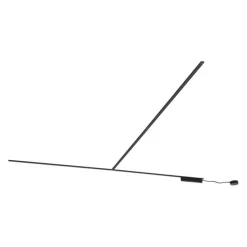 Modern railsysteem zwart 1-fase 400 cm - Magnetic