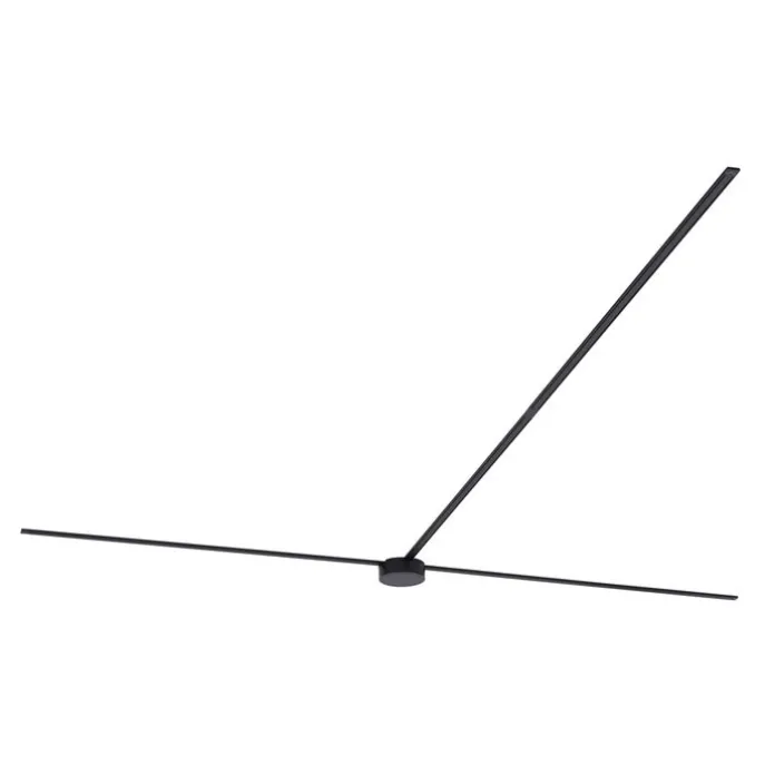 Modern railsysteem zwart 1-fase 400 cm met ronde voeding - Magnetic