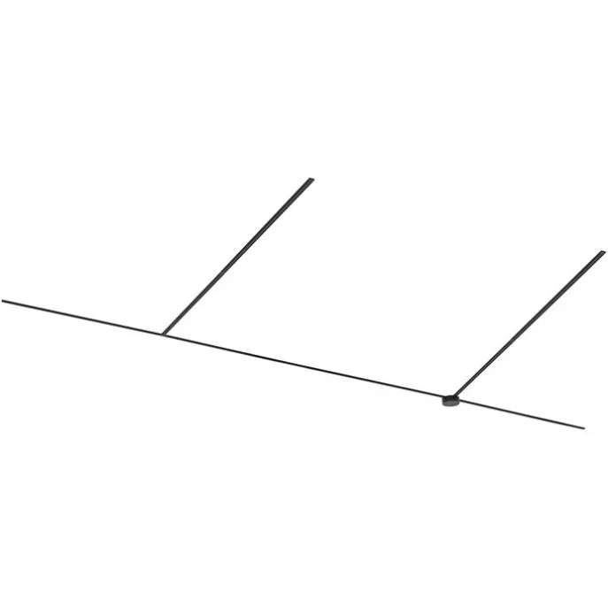 Modern railsysteem zwart 1-fase 800 cm met ronde voeding - Magnetic