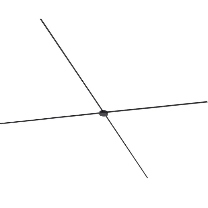 Modern railsysteem zwart 1-fase 800 cm met ronde voeding - Magnetic