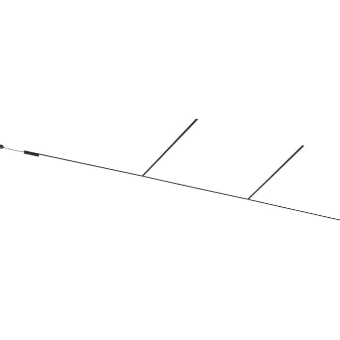 Modern railsysteem zwart 1-fase 1000 cm - Magnetic