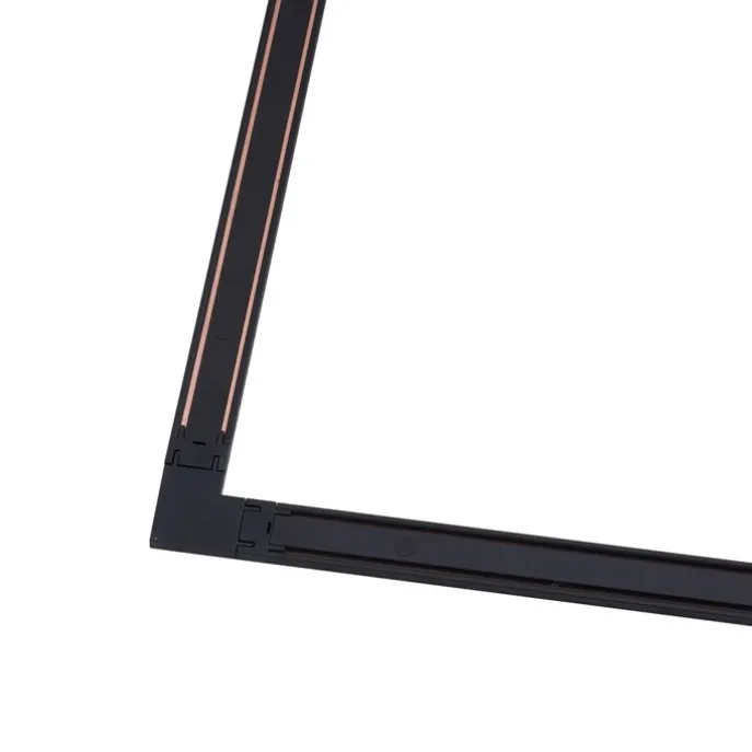 Modern railsysteem zwart 1-fase 1000 cm - Magnetic