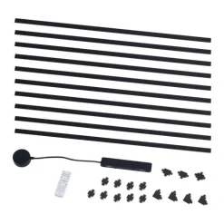 Modern railsysteem zwart 1-fase 1000 cm - Magnetic