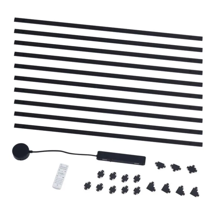 Modern railsysteem zwart 1-fase 1000 cm - Magnetic