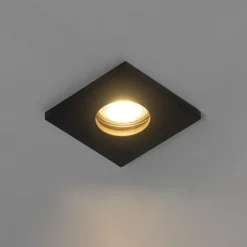 Moderne badkamer inbouwspot zwart - Doku