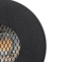 Moderne badkamer inbouwspot zwart IP54 - Shed Honey