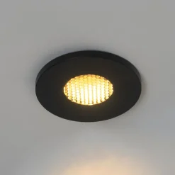 Moderne badkamer inbouwspot zwart IP54 - Shed Honey