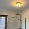 Moderne badkamer plafondlamp messing 3-lichts - Cederic