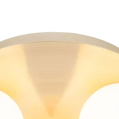 Moderne badkamer plafondlamp messing 3-lichts - Cederic