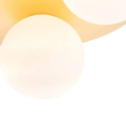 Moderne badkamer plafondlamp messing 3-lichts - Cederic