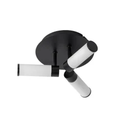 Moderne badkamer plafondlamp zwart 3-lichts IP44 - Bath