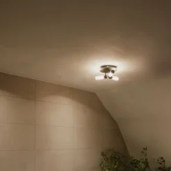 Moderne badkamer plafondlamp zwart 3-lichts IP44 - Bath