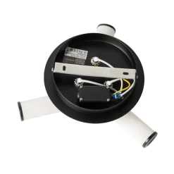 Moderne badkamer plafondlamp zwart 3-lichts IP44 - Bath