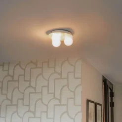 Moderne badkamer plafondlamp wit 3-lichts - Cederic