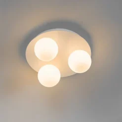 Moderne badkamer plafondlamp wit 3-lichts - Cederic