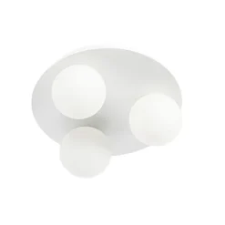 Moderne badkamer plafondlamp wit 3-lichts - Cederic
