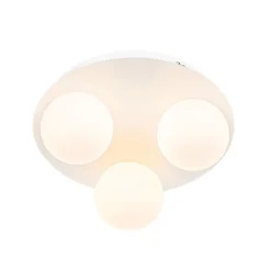 Moderne badkamer plafondlamp wit 3-lichts - Cederic