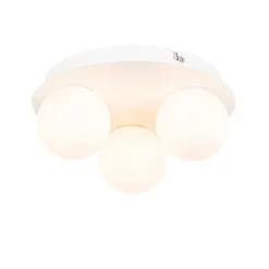 Moderne badkamer plafondlamp wit 3-lichts - Cederic