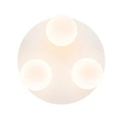 Moderne badkamer plafondlamp wit 3-lichts - Cederic