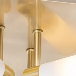 Moderne badkamer plafondlamp messing 4-lichts IP44 - Bath