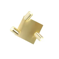 Moderne badkamer spot messing vierkant 3-lichts IP44 - Ducha