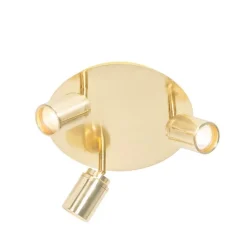 Moderne badkamer spot messing 3-lichts IP44 - Ducha