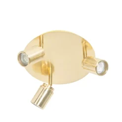 Moderne badkamer spot messing 3-lichts IP44 - Ducha