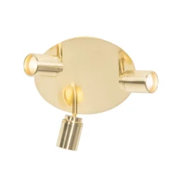 Moderne badkamer spot messing 3-lichts IP44 - Ducha