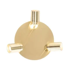 Moderne badkamer spot messing 3-lichts IP44 - Ducha