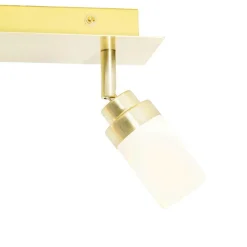 Moderne badkamer spot messing 2-lichts IP44 - Japie