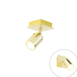 Moderne badkamer spot messing vierkant IP44 - Ducha