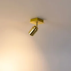 Moderne badkamer spot messing vierkant IP44 - Ducha