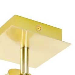 Moderne badkamer spot messing vierkant IP44 - Ducha