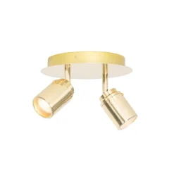 Moderne badkamer spot messing 2-lichts IP44 - Ducha