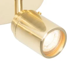 Moderne badkamer spot messing 2-lichts IP44 - Ducha